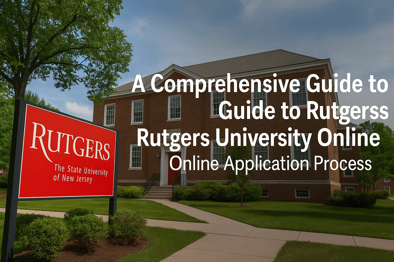A Comprehensive Guide to Rutgers University Online Application Process